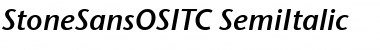 StoneSansOSITC Italic Font