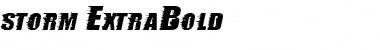 storm ExtraBold Font