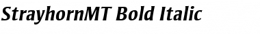 StrayhornMT BoldItalic Font