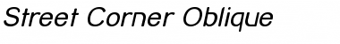 Download Street Corner Oblique Font