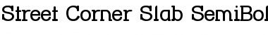 Street Corner Slab SemiBold Regular Font