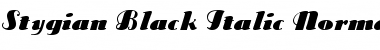 Stygian Black Italic Font