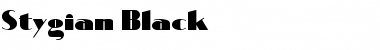 Download Stygian Black Font