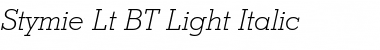 Stymie Lt BT Light Italic