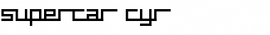 supercar cyr Regular Font