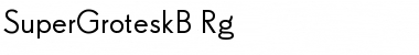 SuperGroteskB Regular