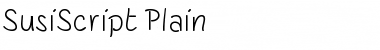 SusiScript Plain Font