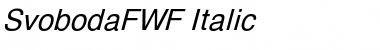 SvobodaFWF Italic Font