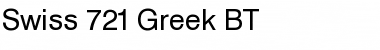 Swis721Greek BT Font