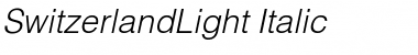 SwitzerlandLight Font