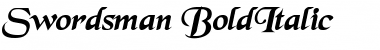 Swordsman BoldItalic Font