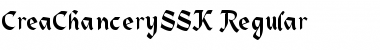 CreaChancerySSK Regular Font