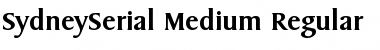 SydneySerial-Medium Regular Font