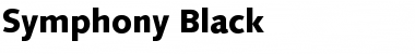 Symphony Black Regular Font
