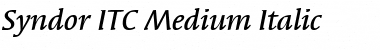 Syndor ITC Medium Font