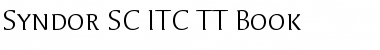 Syndor SC ITC TT Font