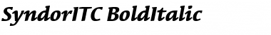 SyndorITC Bold Italic