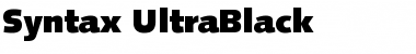 Download Syntax-UltraBlack Font