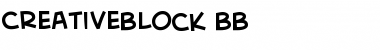 CreativeBlock BB Regular Font