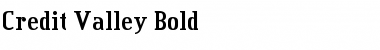 Credit Valley Bold Font