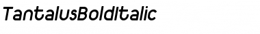 TantalusBoldItalic Regular Font