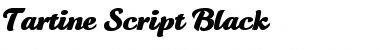 Tartine Script Black Regular Font