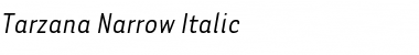 Tarzana Narrow Italic Regular Font