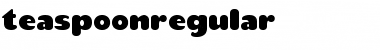 teaspoon Regular Font