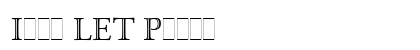 Isis LET Plain font free download