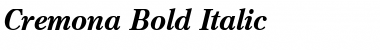 Cremona BQ Bold Italic Font