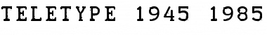 TELETYPE 1945-1985 Regular Font