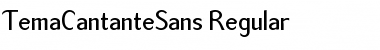 Download TemaCantanteSans Font