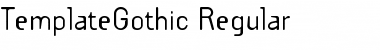 TemplateGothic Regular Font