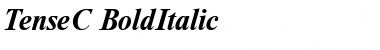 TenseC BoldItalic Font