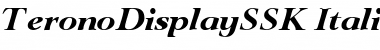 TeronoDisplaySSK Font