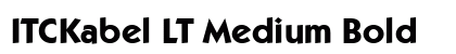 ITCKabel LT Medium Bold font free download