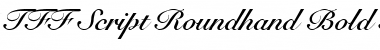 TFF Script Roundhand Font