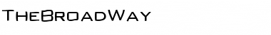 TheBroadWay Regular Font