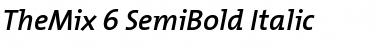 TheMix SemiBold Italic Font