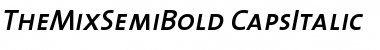 TheMixSemiBold-CapsItalic Regular Font
