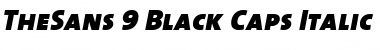 TheSans Black Italic Font