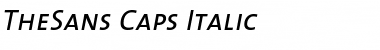 The Sans- Italic