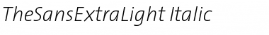 The Sans Extra Light- Italic