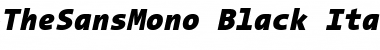 The Sans Mono- Italic