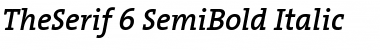 TheSerif SemiBold Italic
