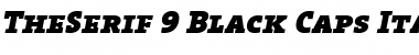 TheSerif Black Italic Font