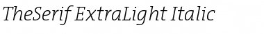 The Serif Extra Light- Regular Font