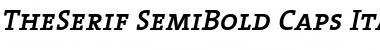 The Serif Semi Bold- Bold Italic