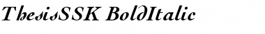 ThesisSSK BoldItalic Font
