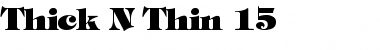 Download Thick N Thin 15 Font